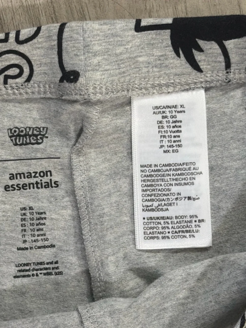 Looney Tunes Essentials Kids Yellow Tweety Face Leggings